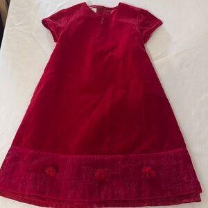 Jacadi Dress Red Velvet
